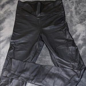 “Pleather” leggings